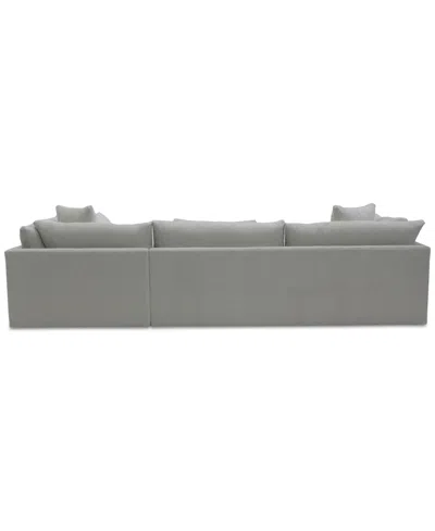 Macy's Merten 3-pc. Fabric Sectional Sofa, Exclusively At Macys In Cream