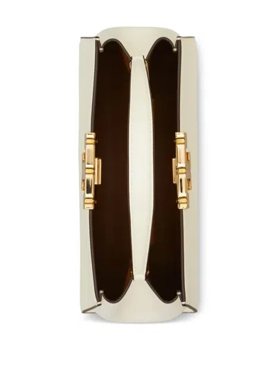 Tory Burch Mini Eleanor Leather Tote Bag In Neutrals