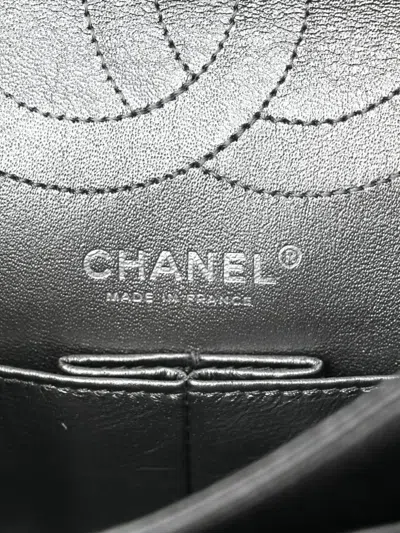 Pre-owned Chanel 2006-2008 2.55 Lucky Charms Shoulder Bag In Silver