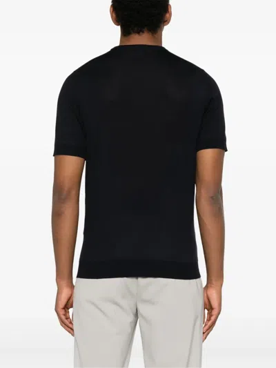 Goes Botanical T Shirts Blue In Black