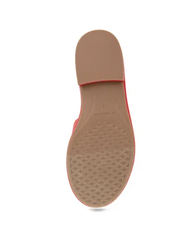 Aerosoles Women's Big Charm Slide Open Toe Sandals In Coral Faux Leather