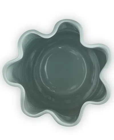 Le Creuset Iris Stoneware Vase In Sea Salt