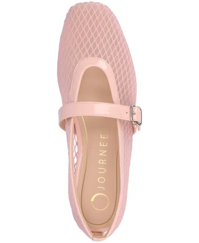 Journee Collection Journee Women's Casha Mesh Dress Flats In Pink