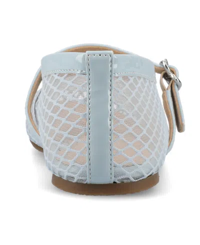 Journee Collection Journee Women's Casha Mesh Dress Flats In Light Blue