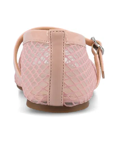 Journee Collection Journee Women's Casha Mesh Dress Flats In Pink