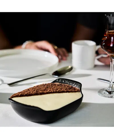 Le Creuset Gourmand Set Of 4 1/3-quart Enamel Cast Iron Rectangular Baker In Matte Black