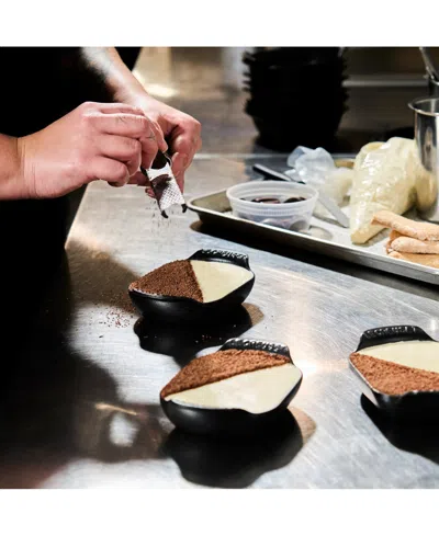 Le Creuset Gourmand Set Of 4 1/3-quart Enamel Cast Iron Rectangular Baker In Matte Black