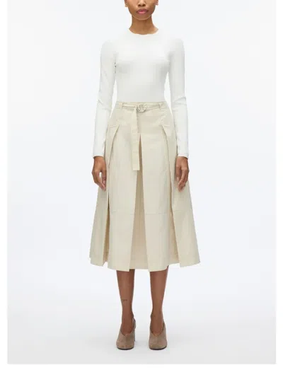 3.1 Phillip Lim Pleated Utility Skirt In Neutrals