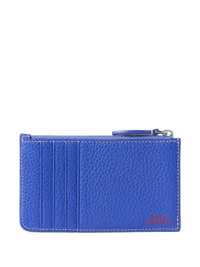 Polo Ralph Lauren Polo Pony-debossed Wallet In Blue