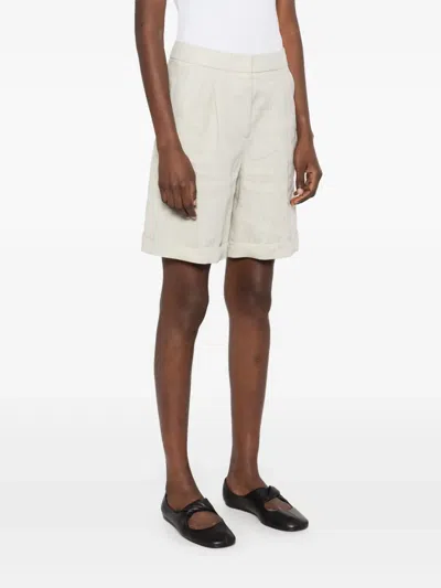 Peserico Linen Shorts In White