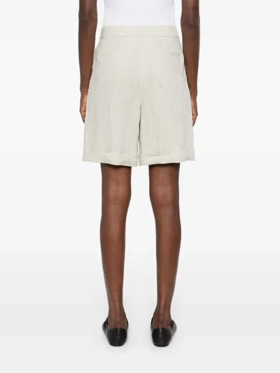 Peserico Linen Shorts In White
