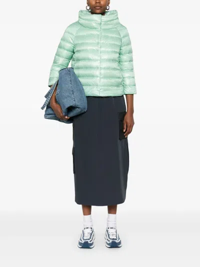 Herno Sofia Puffer Jacket In Green