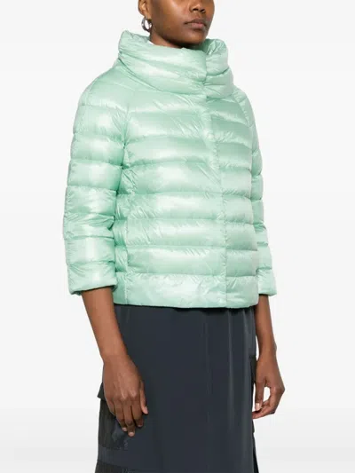 Herno Sofia Puffer Jacket In Green
