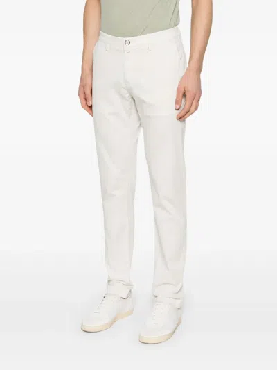 Jacob Cohen Crop Slim Single Pence Henry Pant In White