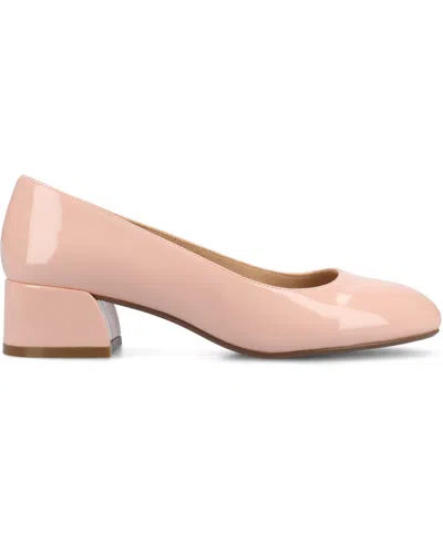 Journee Collection Journee Womens Saarii Wide Width Pumps In Pink Patent