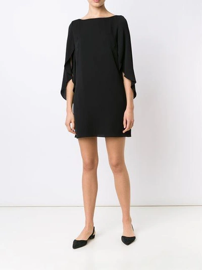 Shop Milly Draped Sleeves Dress