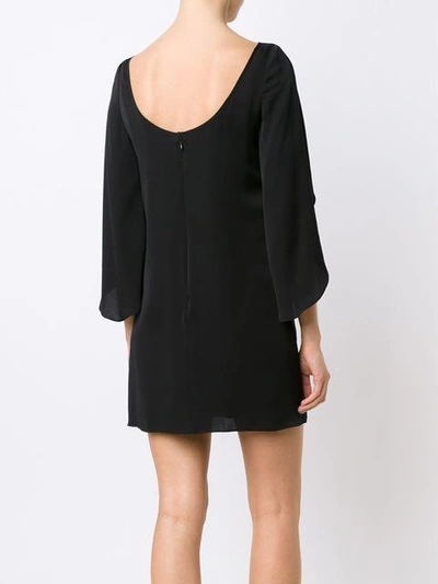 Shop Milly Draped Sleeves Dress