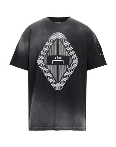 A-cold-wall* Gradient Logo-print T-shirt In Black