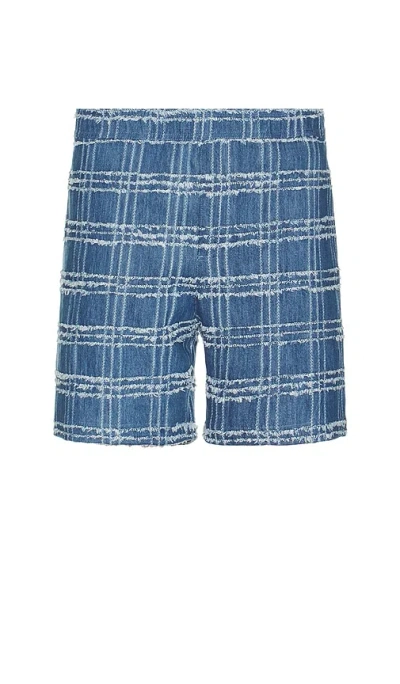 Samsoe & Samsoe Sasonny Shorts In Denim Check
