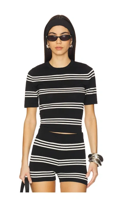 Ser.o.ya Ry T-shirt In Black/eggsehll