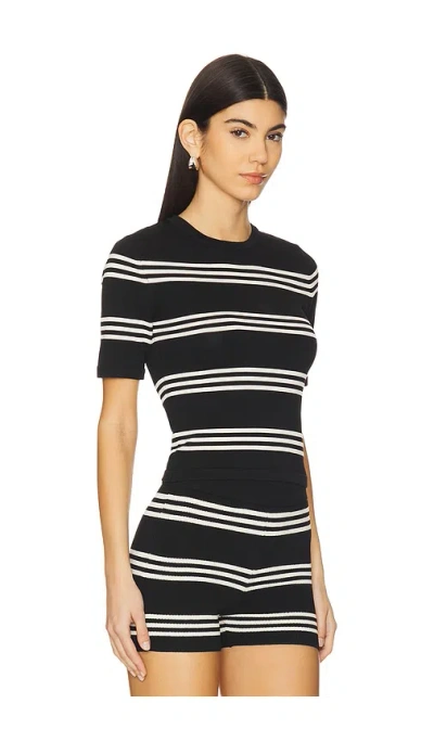 Ser.o.ya Ry T-shirt In Black/eggsehll