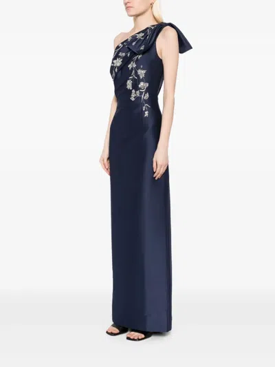 Sachin & Babi Sachin And Babi Embellished Olivia Gown In Blue