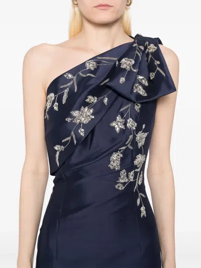 Sachin & Babi Sachin And Babi Embellished Olivia Gown In Blue