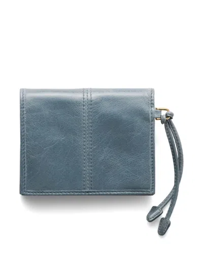 Prada Bifold Soft Leather Wallet In Blue