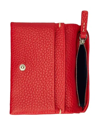 Polo Ralph Lauren Leather Wallet In Red