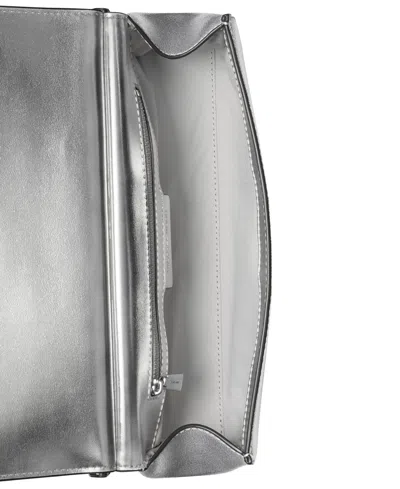 Michael Kors Md Ew Clutch In Silver
