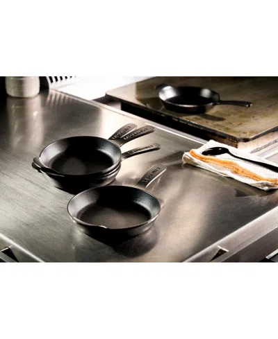 Le Creuset Gourmand Set Of 4 1/3-quart Enamel Cast Iron Skillet In Matte Black
