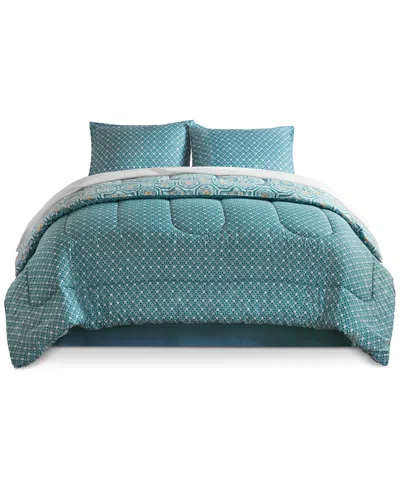 Addison Park Matteo Reversible Printed 8-pc. Comforter Sets, Exclusively At Macy's In Green