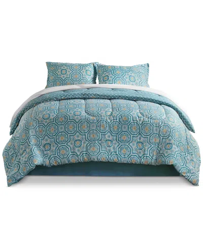 Addison Park Matteo Reversible Printed 8-pc. Comforter Sets, Exclusively At Macy's In Green