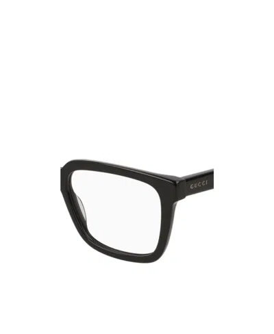 Gucci Black Logo Rectangular Frame Flat Mirror In Multi
