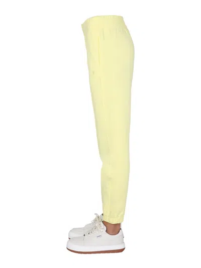 Helmut Lang Jogging Pants With Buttons In Yellow