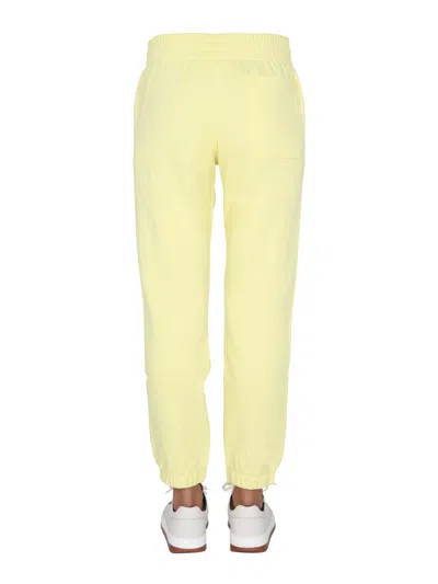 Helmut Lang Jogging Pants With Buttons In Yellow