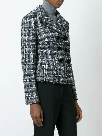 Shop Dolce & Gabbana Tweed Jacket In Black