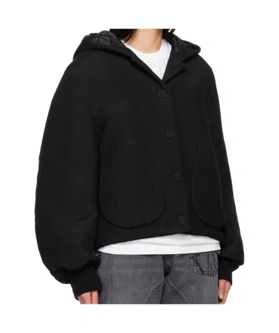 Jw Anderson Hooded Blouson Jacket In Black