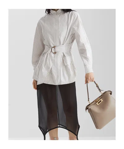 Fendi C.p.company Wool Knitwear Cardigan In White