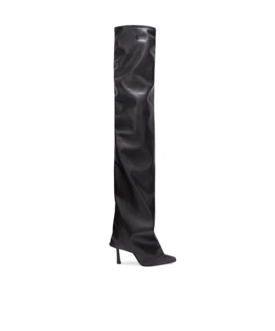 Attico ''robin Otk'' Thigh High Boots 95mm In Black
