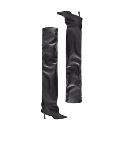 Attico ''robin Otk'' Thigh High Boots 95mm In Black