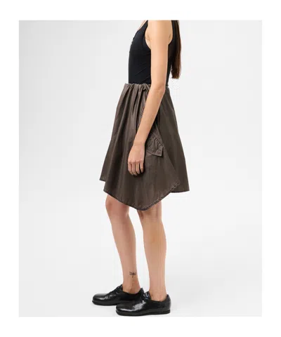 Our Legacy Brown Mainsail Miniskirt In Brown