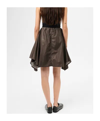 Our Legacy Brown Mainsail Miniskirt In Brown