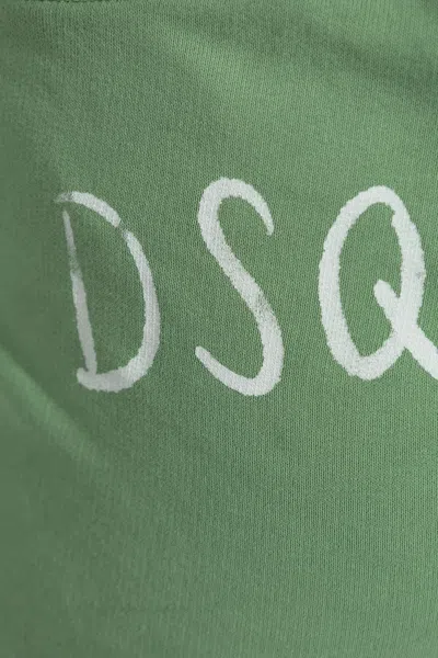 Dsquared2 Rolled-hem Drawstring Shorts In Green