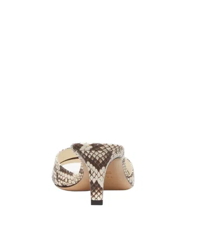 Fendi Brown Ayers Medium-heeled Sandals In Nude