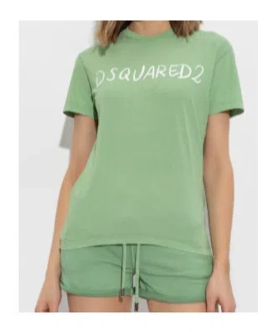 Dsquared2 Logo-print T-shirt In Green