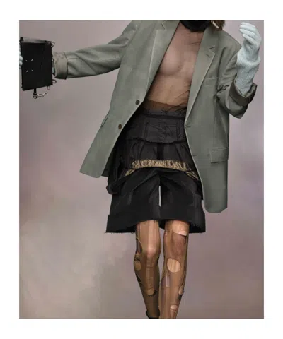 Maison Margiela Mohair Wool Blazer Woman Grey In Gray