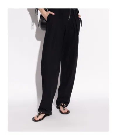 Isabel Marant Black Leather Flip-flop Sandals