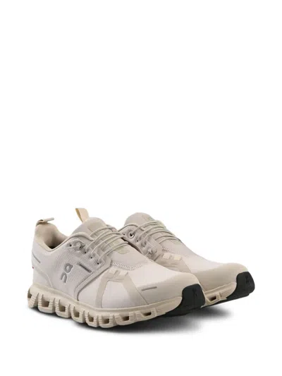 On Beige Cloud 6 Waterproof Sneakers In White