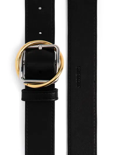 Jacquemus La Ceinture Salon Leather Belt In Black